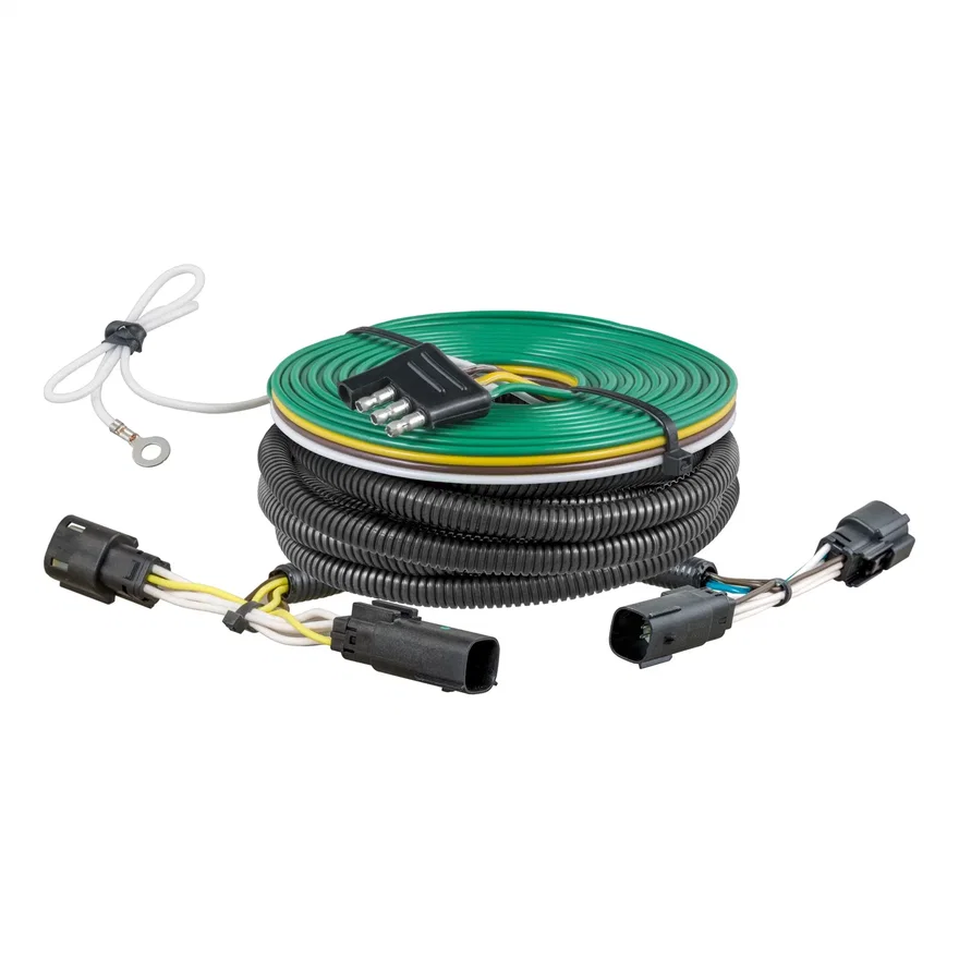 CURT 58985, Custom Towed-Vehicle RV Wiring Harness; Select Yukon; Suburban; Tahoe