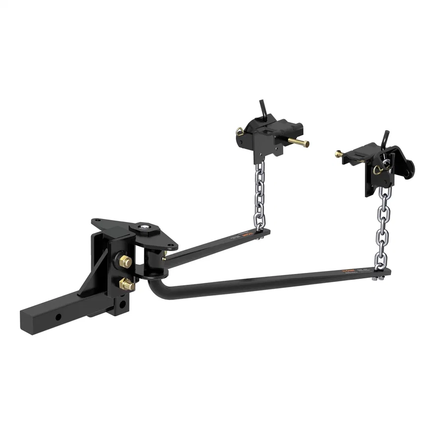 CURT 17051, Round Bar Weight Distribution Hitch with Integrated Lubrication (6-8K)