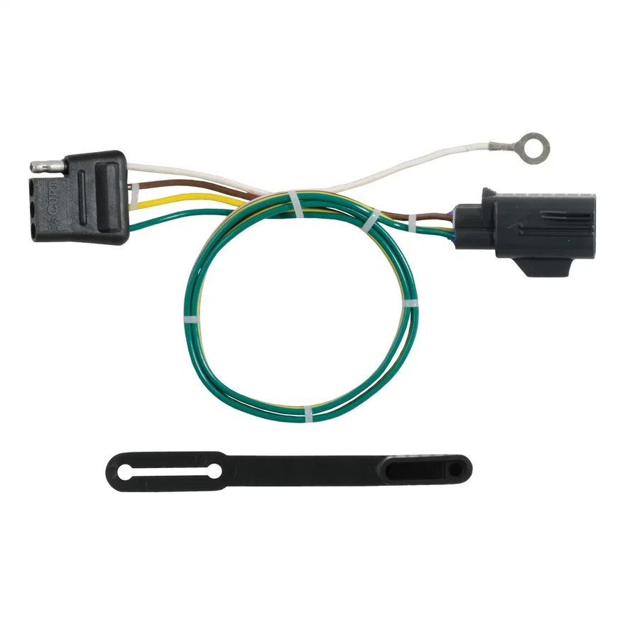 CURT 56293, Custom Wiring Connector; 4-Way Flat Output; Select Land Rover Range Rover; Sport