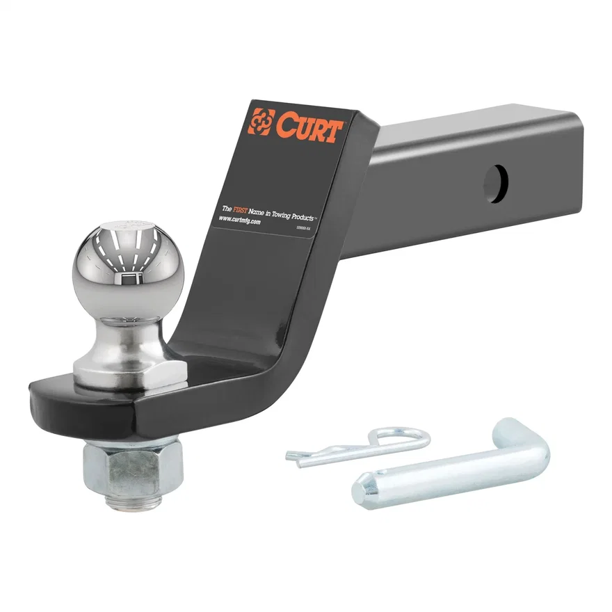 CURT 45855, Loaded Ball Mount with 1-7/8in. Ball; Imported (2in. Shank; 3;500 lbs.; 4in. Dro