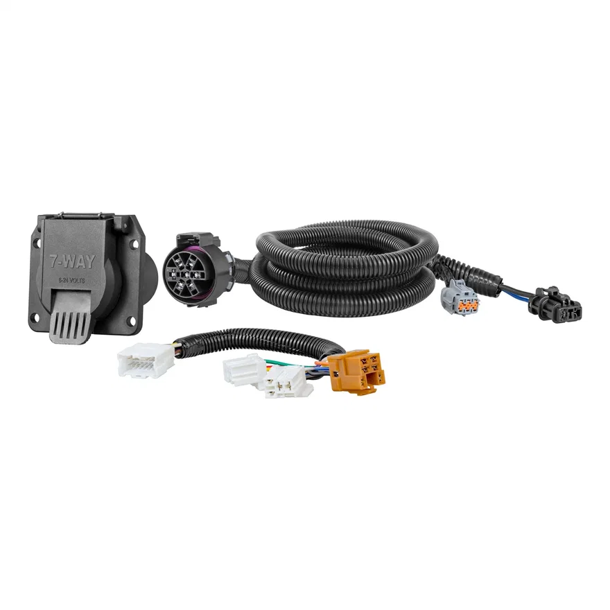 CURT 56226, Custom Wiring Connector; 7-Way RV Blade; Select Nissan and Suzuki