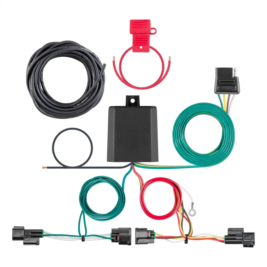 CURT 56402, Custom Wiring Harness; 4-Way Flat Output; Select Honda Accord