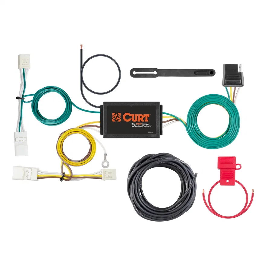 CURT 56381, Custom Wiring Harness; 4-Way Flat Output; Select Hyundai Ioniq
