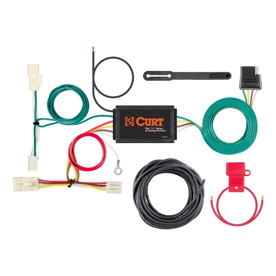 CURT 56314, Custom Wiring Harness; 4-Way Flat Output; Select Kia Optima