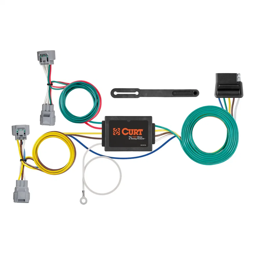CURT 56513, Custom Wiring; 5-Way Flat Output; Select Toyota Tacoma; Hilux; T-100 Pickup