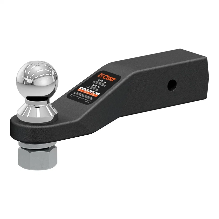 CURT 45371, Loaded Forged Ball Mount with 2-5/16in. Ball (2-1/2in. Shank; 20;000 lbs; 2in. D