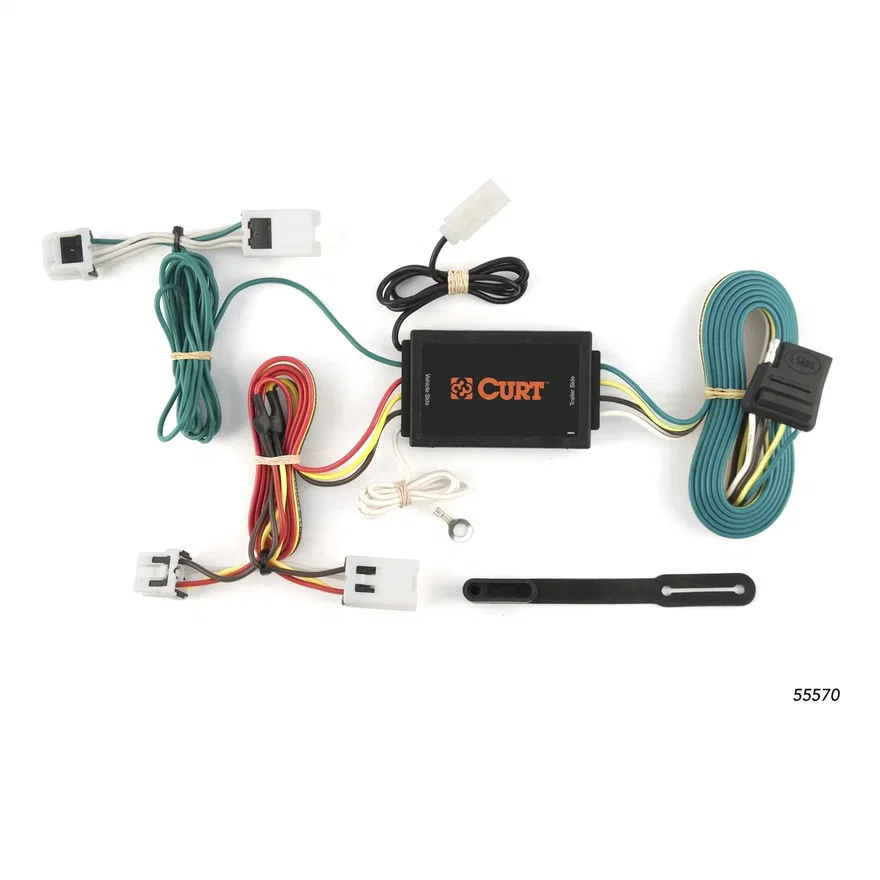 CURT 55570, Custom Wiring Harness; 4-Way Flat Output; Select Nissan Quest