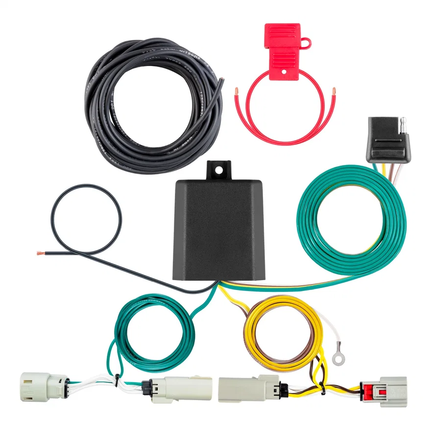 CURT 56567, Custom Wiring Harness; 4-Way Flat Output; Select Ford Maverick