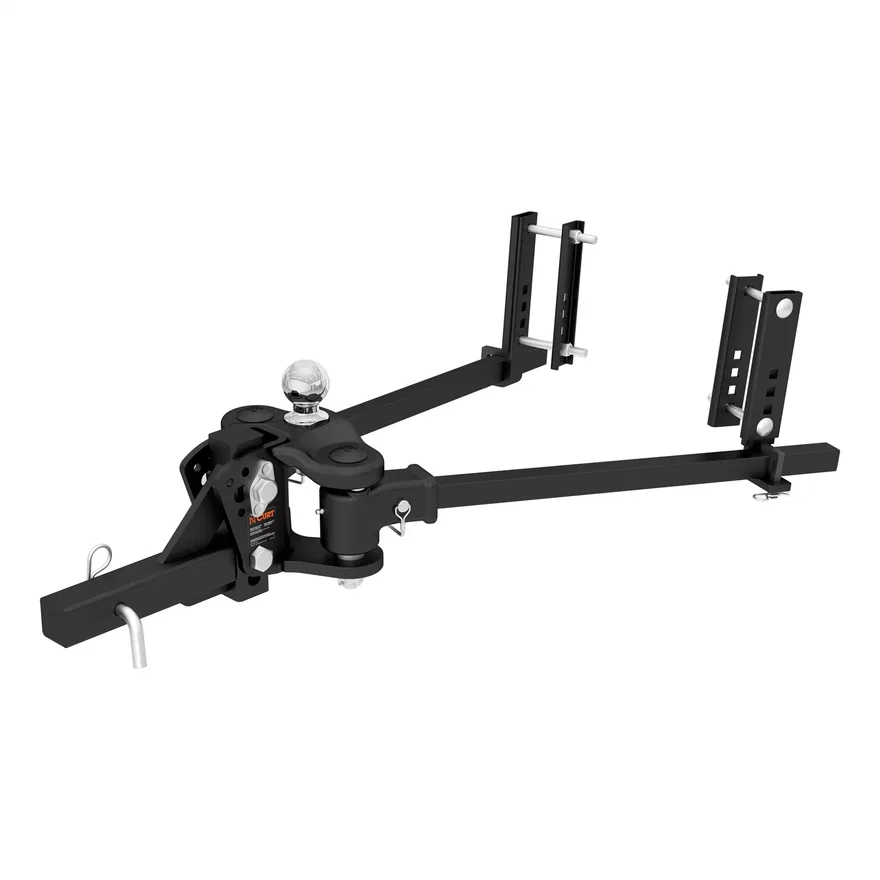 CURT 17500, TruTrack 4P Weight Distribution Hitch with 4x Sway Control; 8-10K