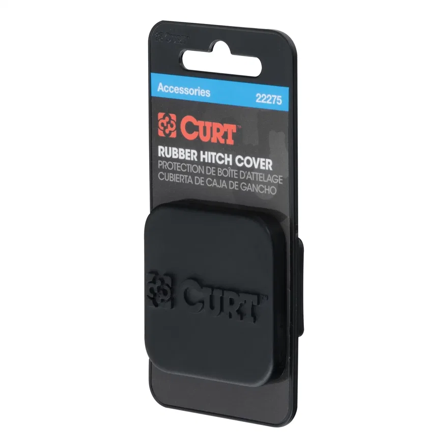 CURT 22275, 1-1/4in. Rubber Hitch Tube Cover (Packaged)