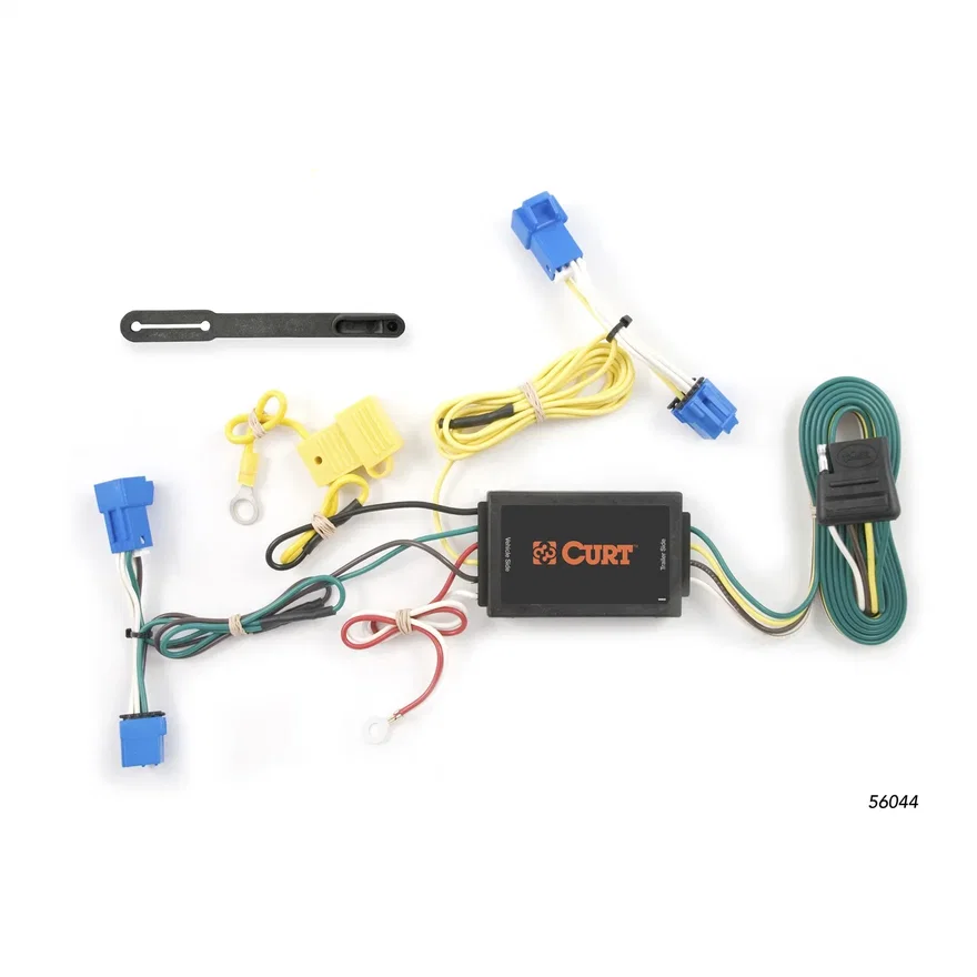 CURT 56044, Custom Wiring Harness; 4-Way Flat Output; Select Cadillac CTS Sedan; Coupe