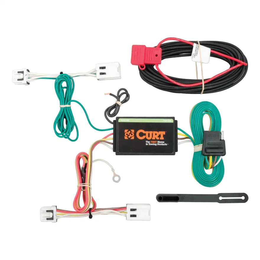 CURT 56227, Custom Wiring Harness; 4-Way Flat Output; Select Nissan Leaf