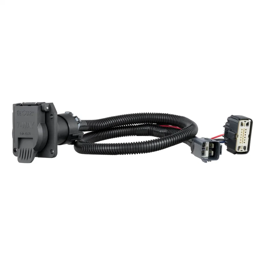 CURT 56326, Custom Wiring Connector; 7-Way RV Blade Output; Select Blazer; XT5; XT6; Acadia