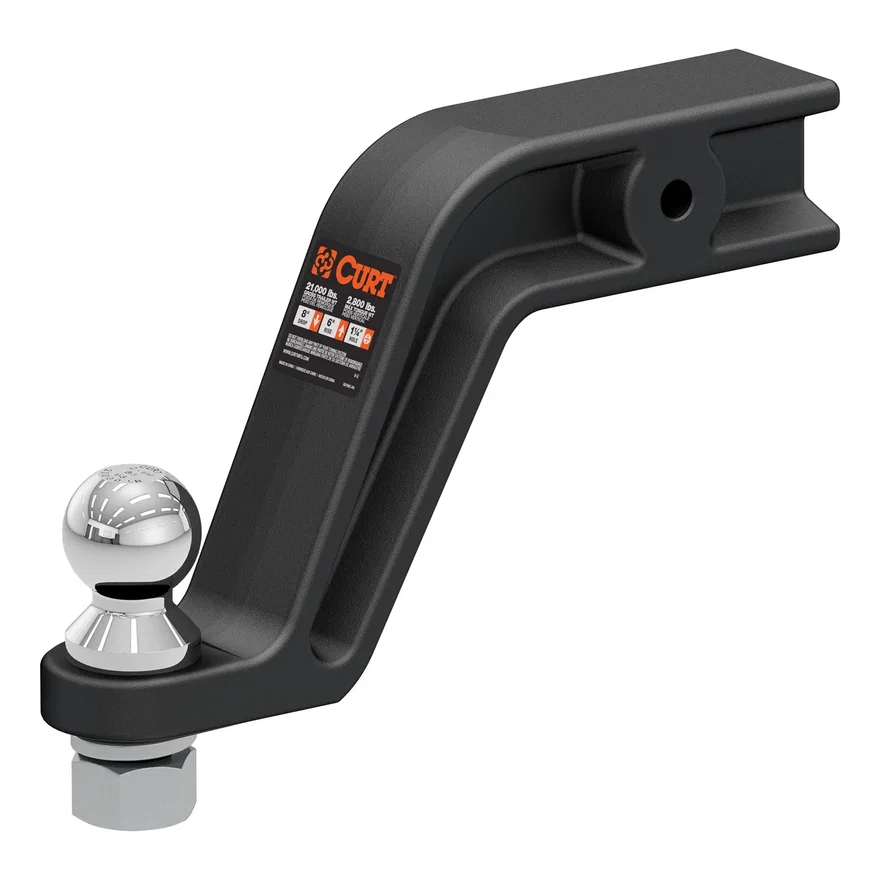 CURT 45377, Loaded Forged Ball Mount with 2-5/16in. Ball (3in. Shank; 20;000 lbs; 8in. Drop)