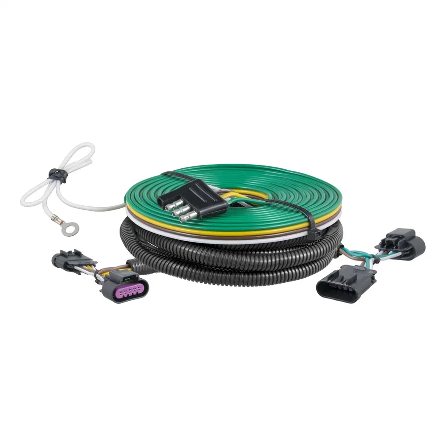 CURT 58927, Custom Towed-Vehicle RV Wiring; Select Escalade; Suburban; Tahoe; Yukon; XL