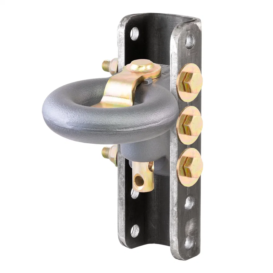 CURT 48641, SecureLatch Lunette Ring/Channel (40;000 lbs; 3in. ID; 11-3/4in. Channel Height)