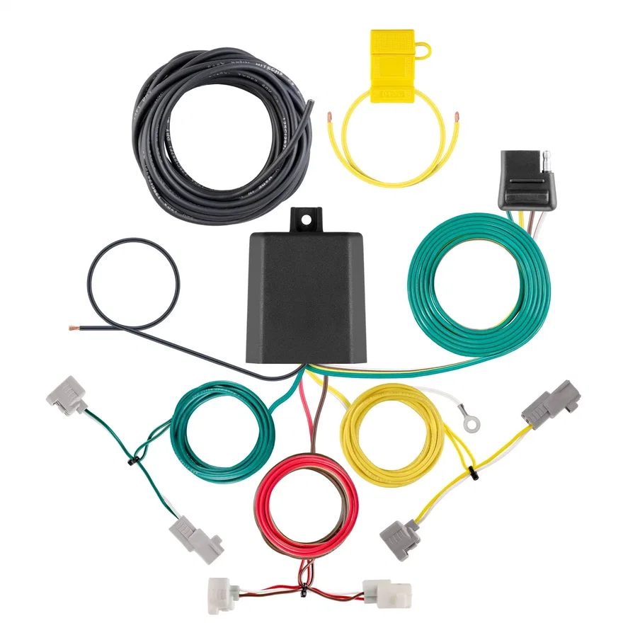 CURT 56540, Custom Wiring Harness; 4-Way Flat Output; Select Toyota Camry