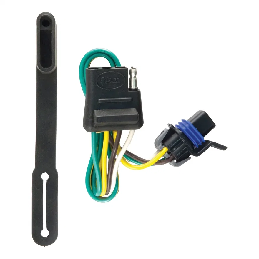 CURT 56096, Custom Wiring Connector; 4-Way Flat Output; Select Cadillac SRX