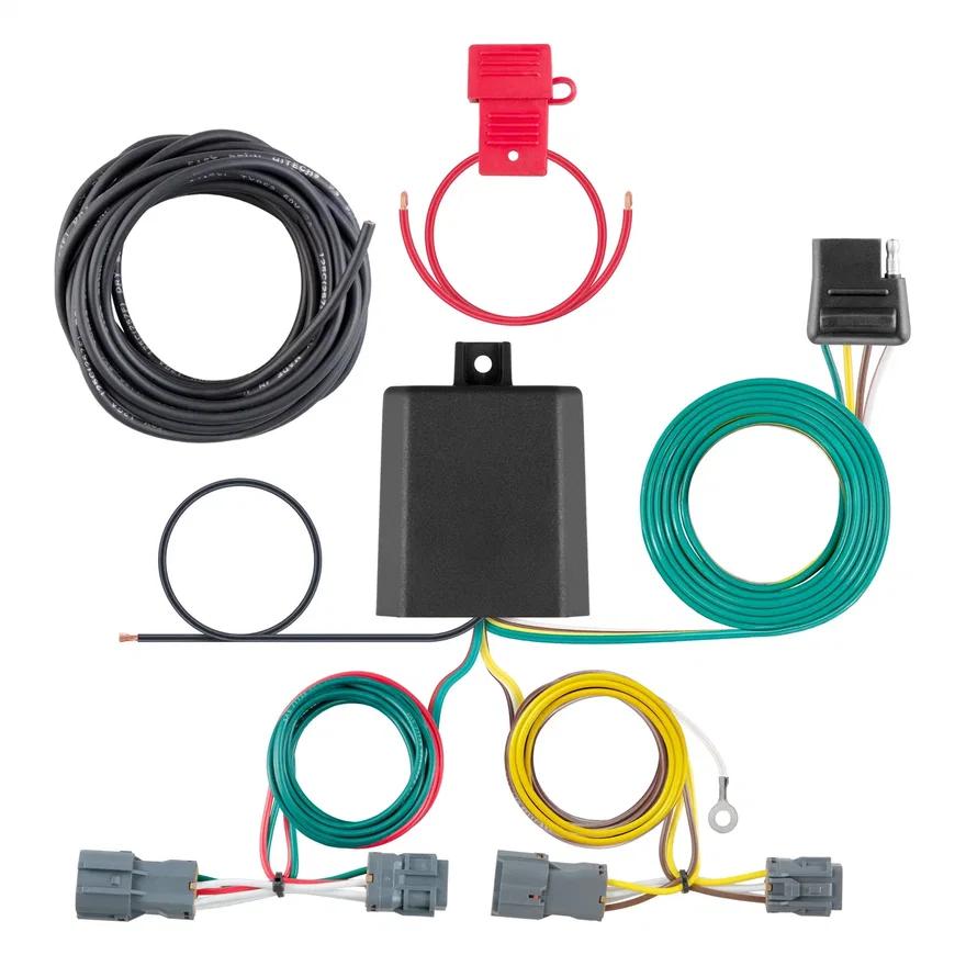 CURT 56347, Custom Wiring Harness; 4-Way Flat Output; Select Hyundai Entourage; Kia Sedona
