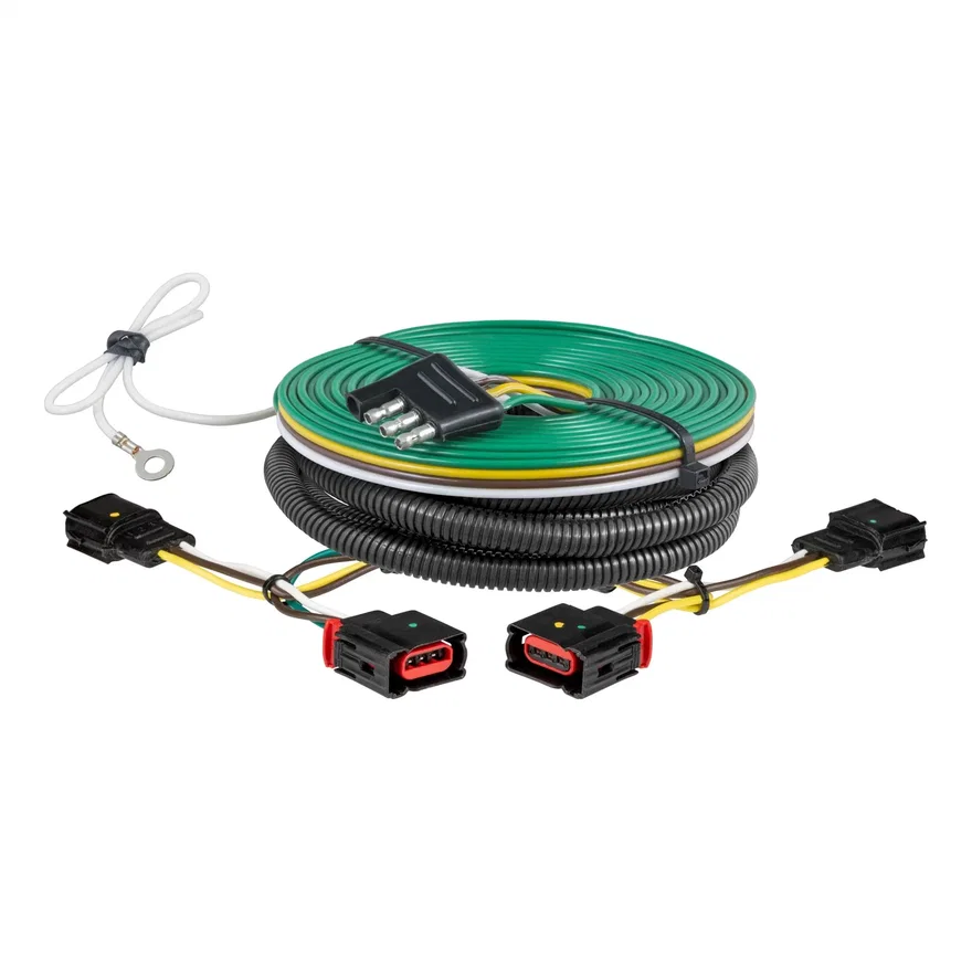 CURT 58984, Custom Towed-Vehicle RV Wiring Harness; Select Chevrolet Silverado; GMC Sierra