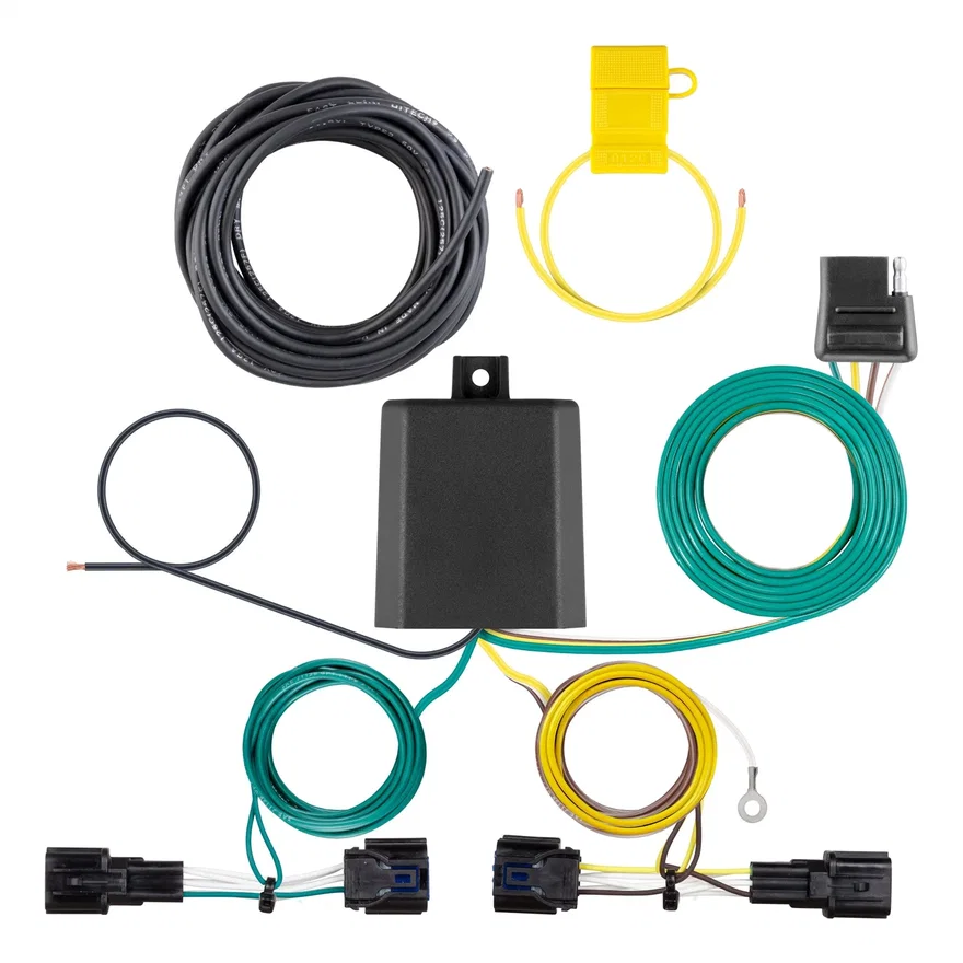 CURT 56490, Custom Wiring Harness; 4-Way Flat Output; Select Kia Telluride