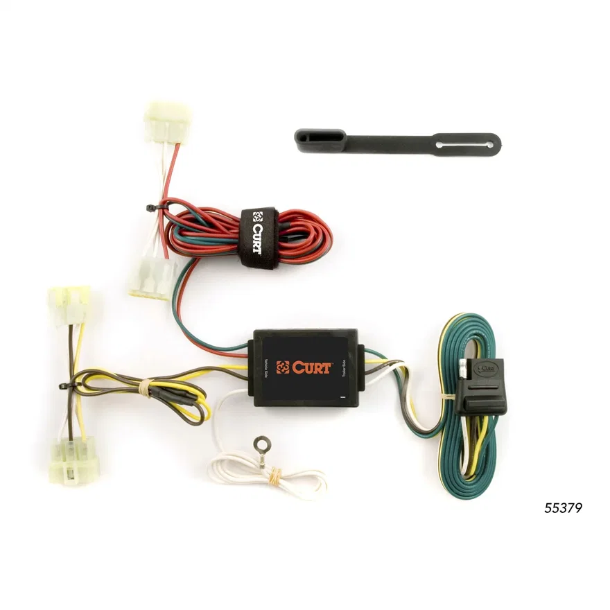 CURT 55379, Custom Wiring Harness; 4-Way Flat Output; Select Toyota Pickup; Tacoma