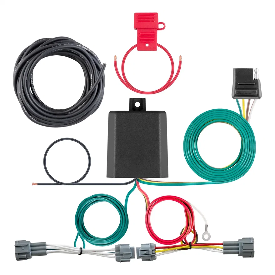 CURT 56418, Custom Wiring Harness; 4-Way Flat Output; Select Nissan Kicks