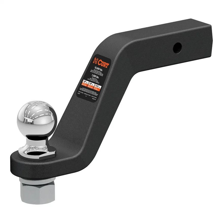 CURT 45370, Loaded Forged Ball Mount with 2-5/16in. Ball (2in. Shank; 15;000 lbs; 6in. Drop)