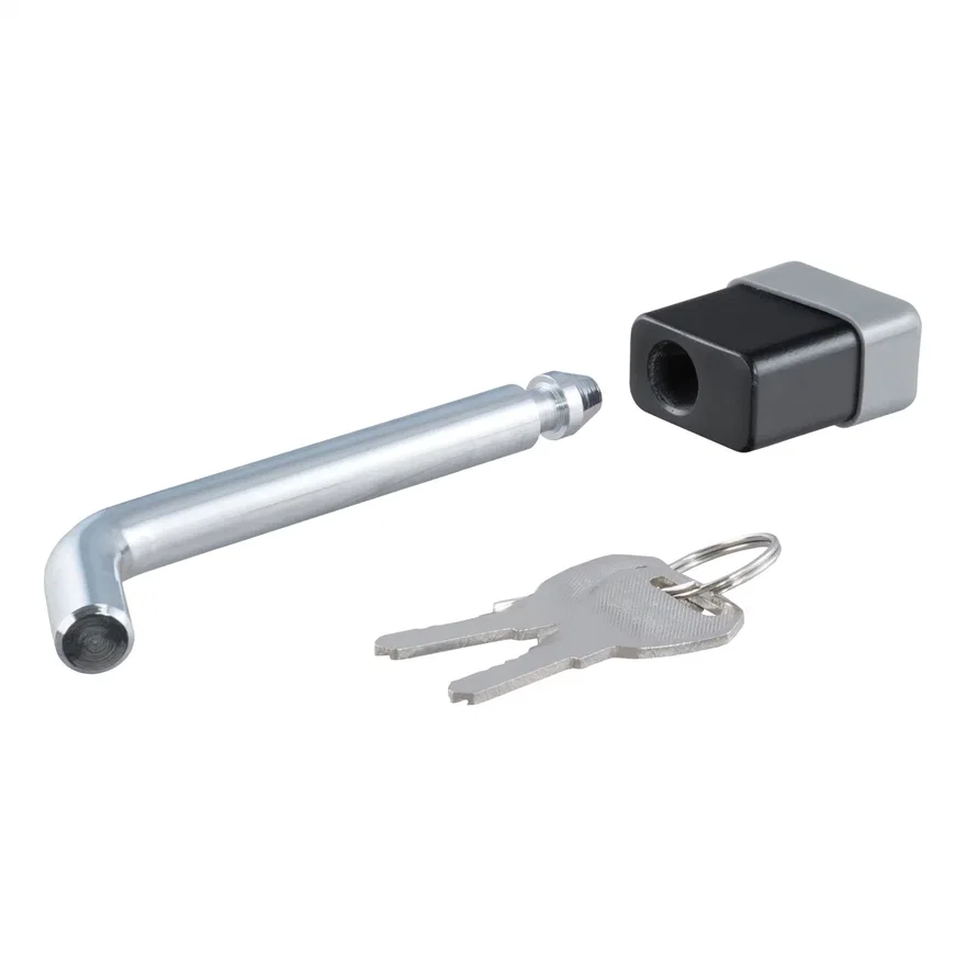 CURT 23021, 5/8in. Hitch Lock (2in.; 2-1/2in. or 3in. Receiver; Deadbolt; Chrome)