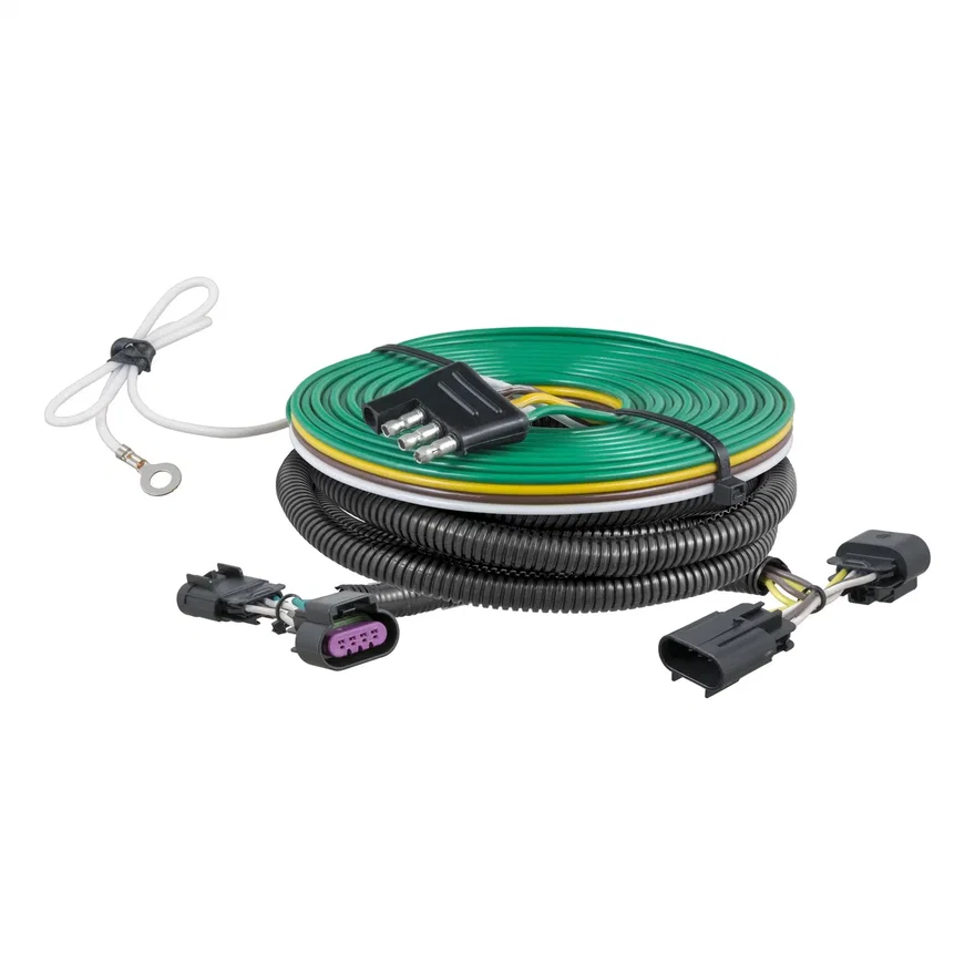 CURT 58924, Custom Towed-Vehicle RV Wiring Harness; Select Chevrolet Avalanche