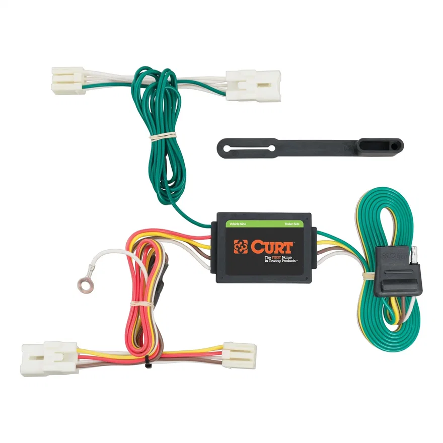CURT 56254, Custom Wiring Harness; 4-Way Flat Output; Select Hyundai Accent Hatchback