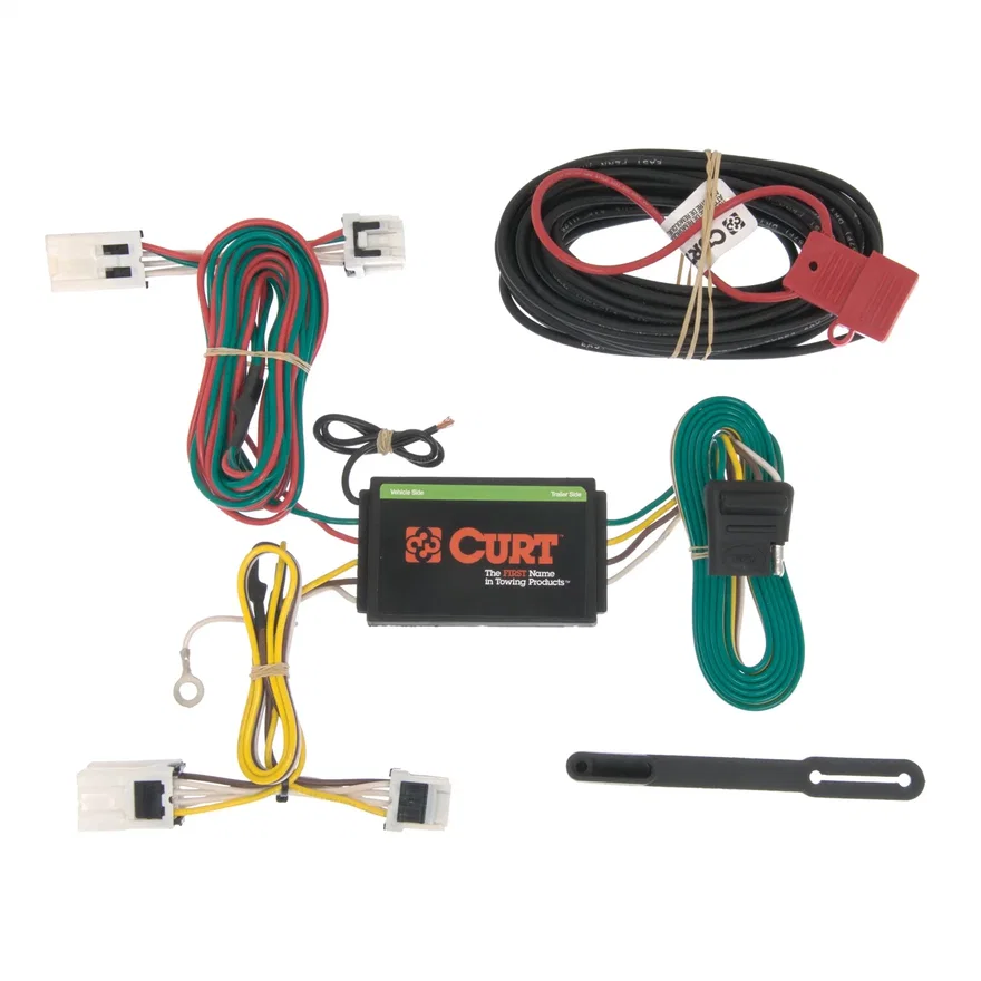 CURT 56148, Custom Wiring Harness; 4-Way Flat Output; Select Nissan NV1500; NV2500; NV3500