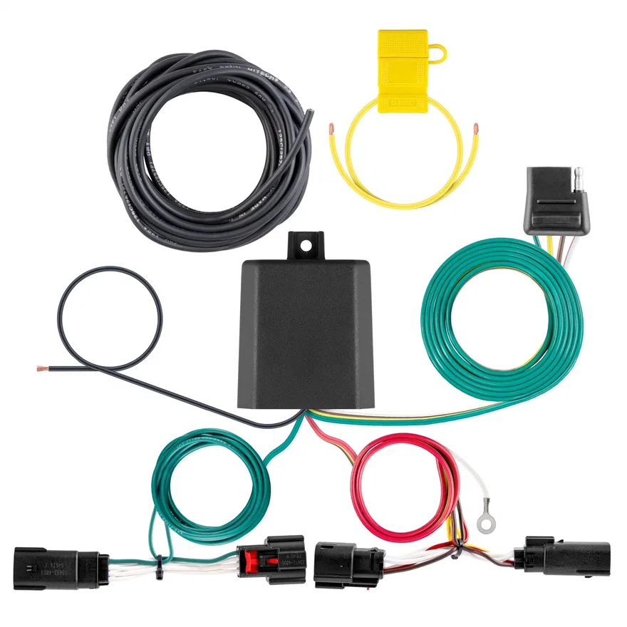 CURT 56546, Custom Wiring Harness; 4-Way Flat Output; Select Ford Mustang Mach-E