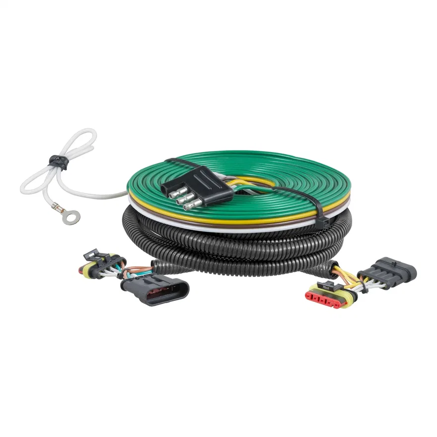 CURT 58911, Custom Towed-Vehicle RV Wiring Harness; Select Fiat 500