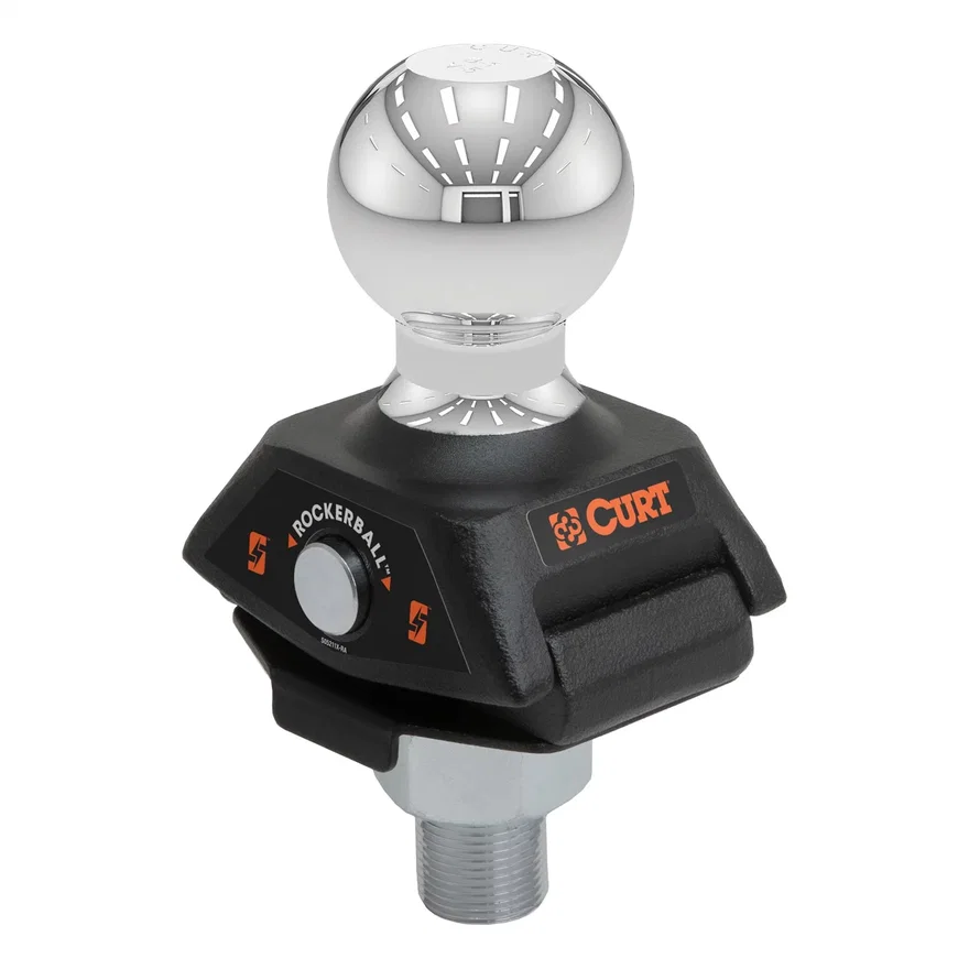CURT 40248, RockerBall 2-5/16in. Cushion Hitch Trailer Ball (1in. Shank; 7;500 lbs; Packaged