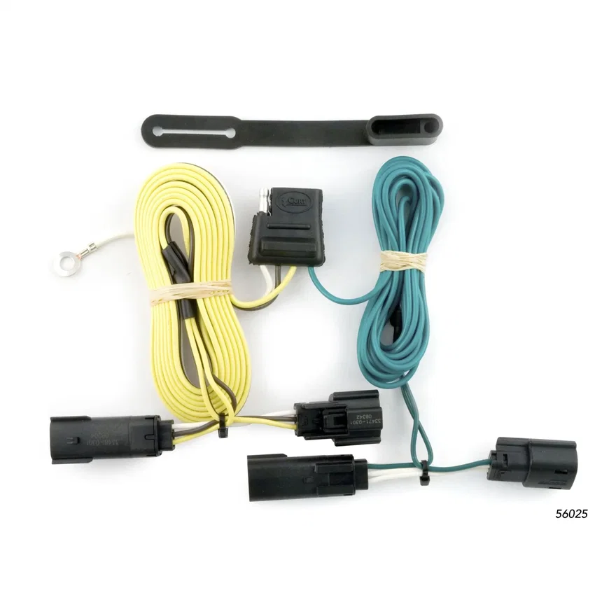 CURT 56025, Custom Wiring Harness; 4-Way Flat Output; Select Saturn Outlook