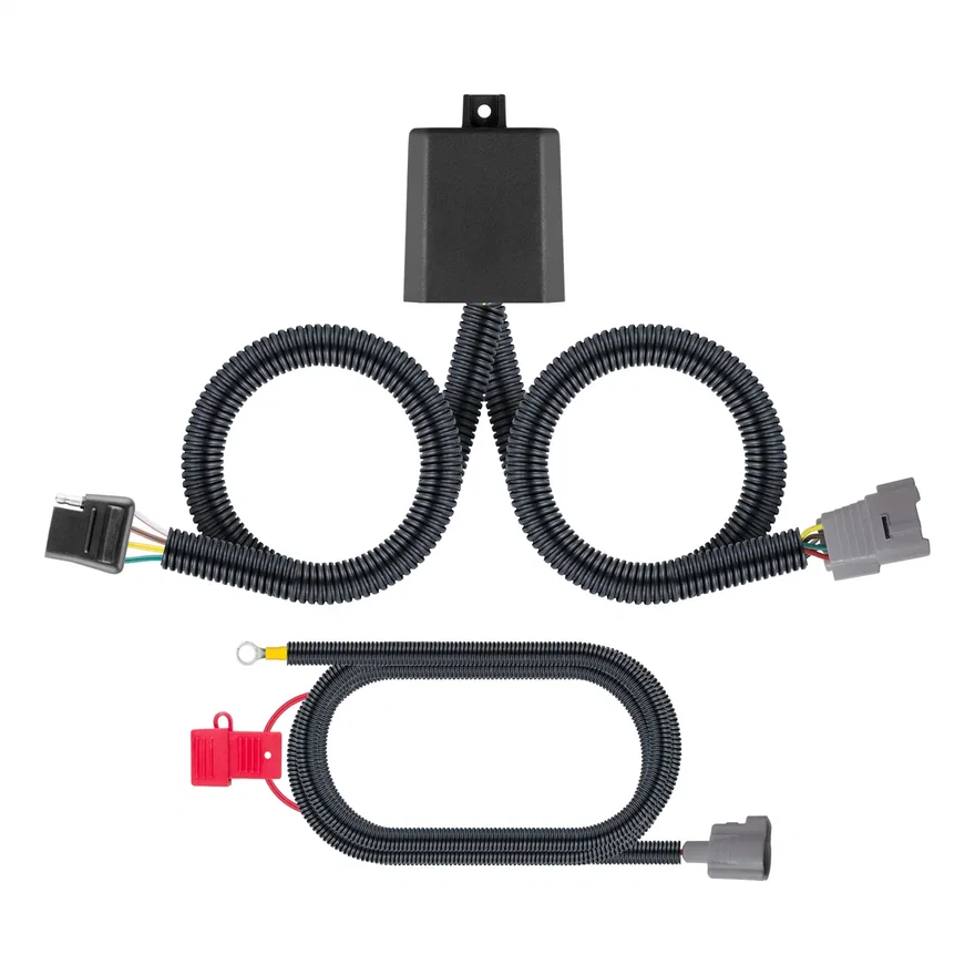 CURT 56438, Custom Wiring Connector; 4-Way Flat Output; Select Toyota Tundra