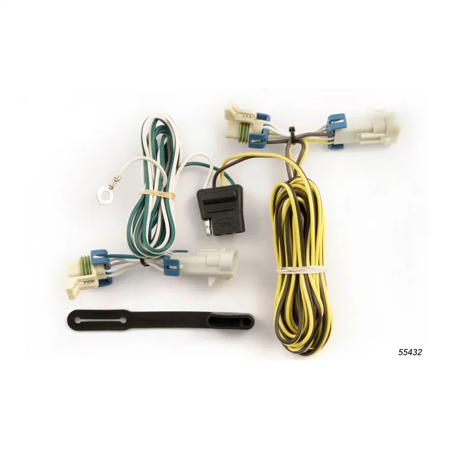 CURT 55432, Custom Wiring; 4-Flat; Select Chevrolet Cobalt; HHR; Pontiac G5; Pursuit Coupe