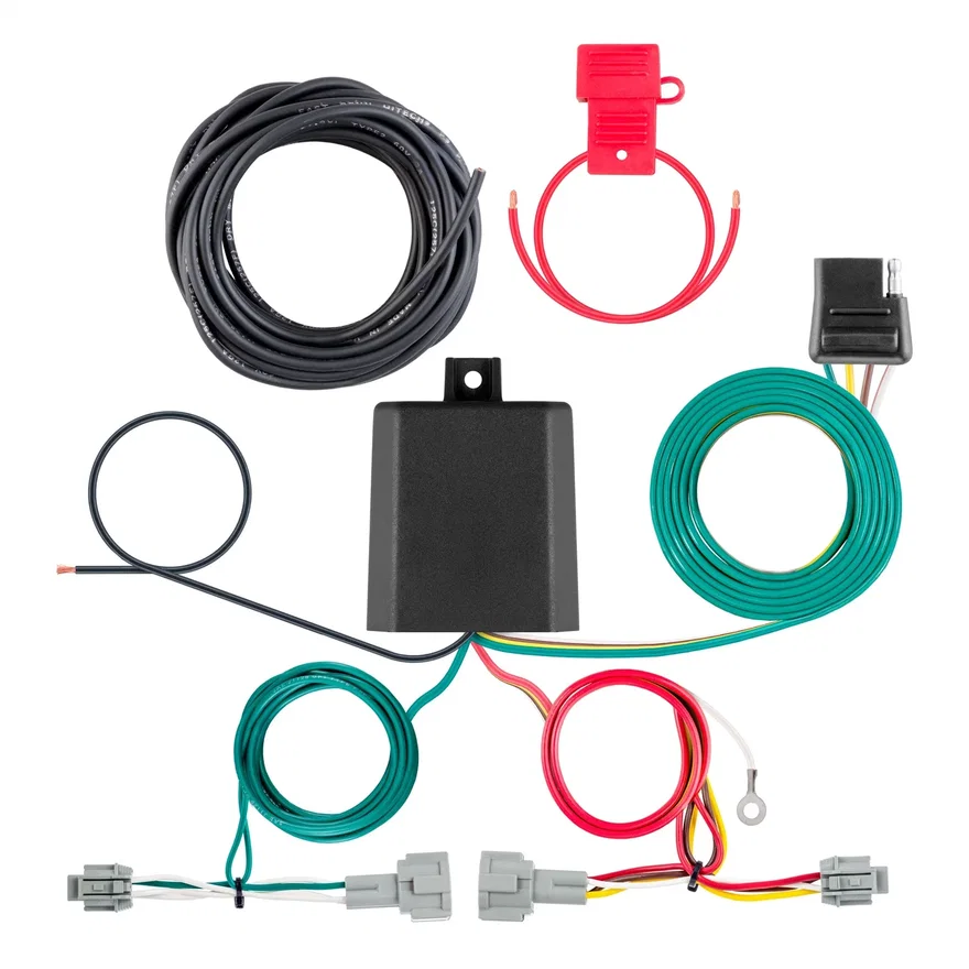 CURT 56552, Custom Wiring Harness; 4-Way Flat Output; Select Nissan Kicks