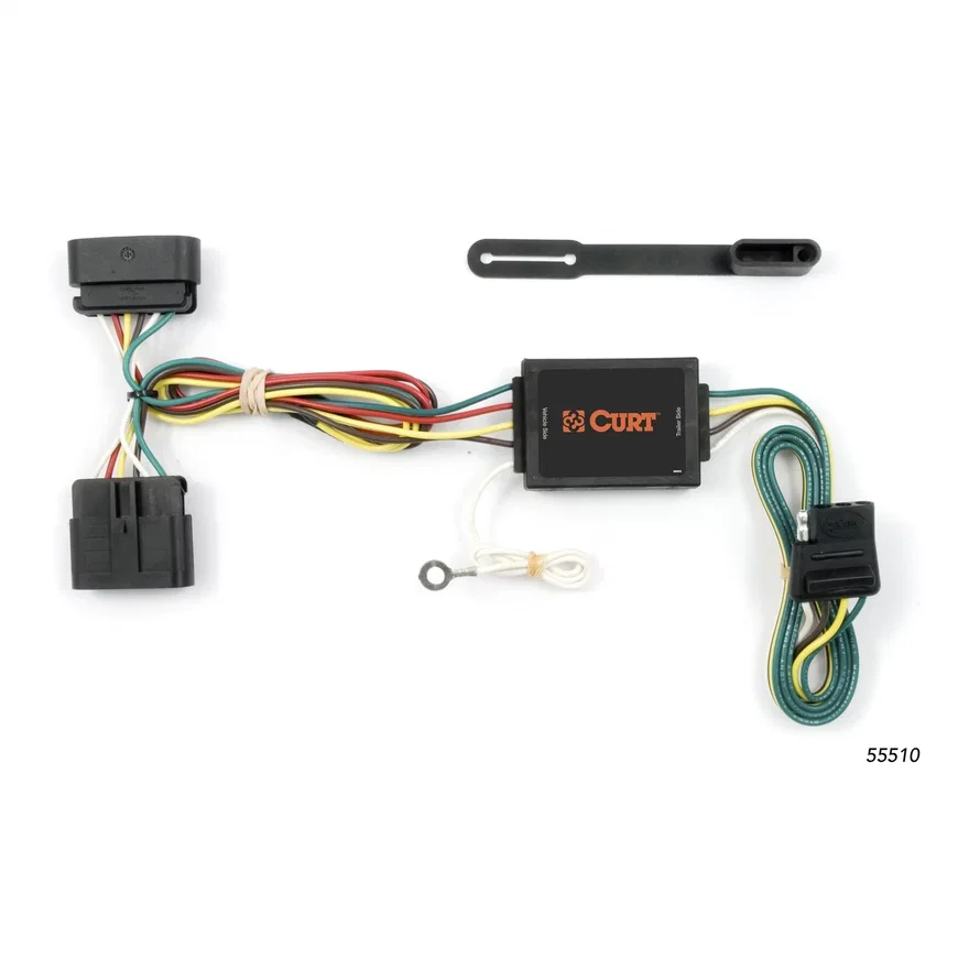CURT 55510, Custom Wiring; 4-Way Flat; Select GMC Canyon; Chevrolet Colorado; Isuzu I-Series