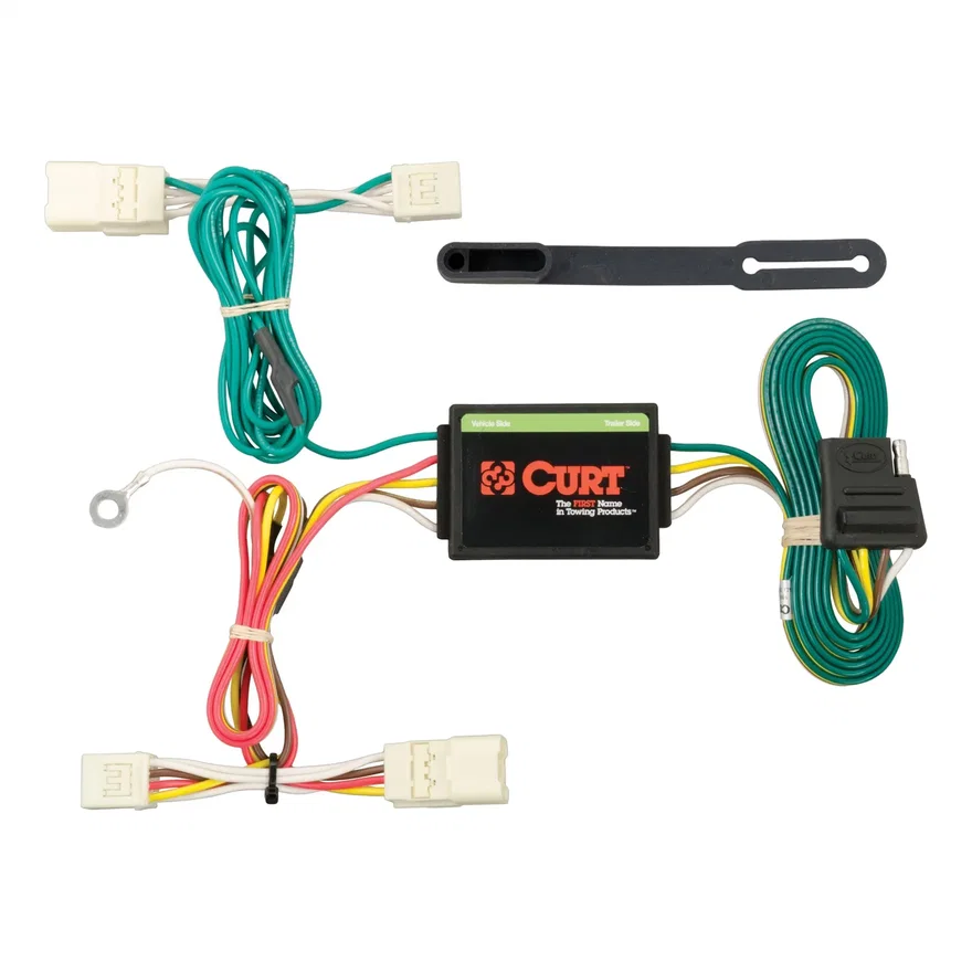 CURT 56223, Custom Wiring Harness; 4-Way Flat Output; Select Mitsubishi Mirage; G4