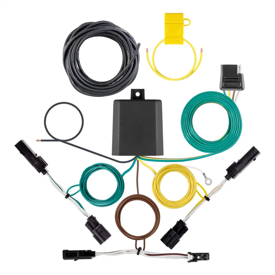 CURT 56521, Custom Wiring Harness; 4-Way Flat Output; Select Chevrolet Bolt EUV
