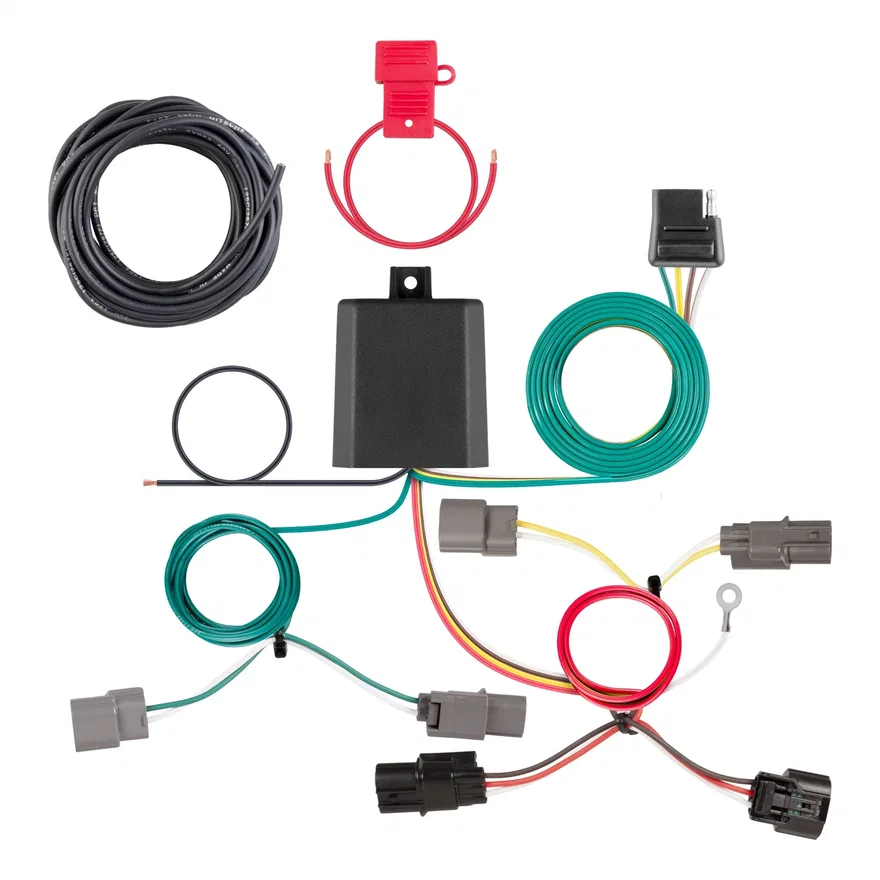 CURT 56508, Custom Wiring Harness; 4-Way Flat Output; Select Honda Civic