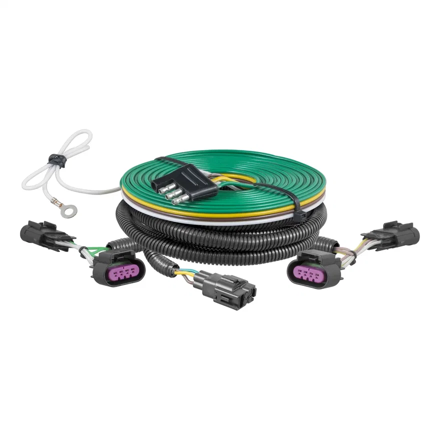 CURT 58957, Custom Towed-Vehicle RV Wiring Harness; Select Dodge Durango
