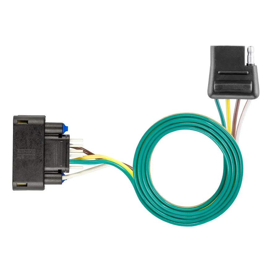 CURT 56538, Custom Wiring; 4-Way Flat; Select Buick Enclave; Chevrolet Traverse; GMC Acadia