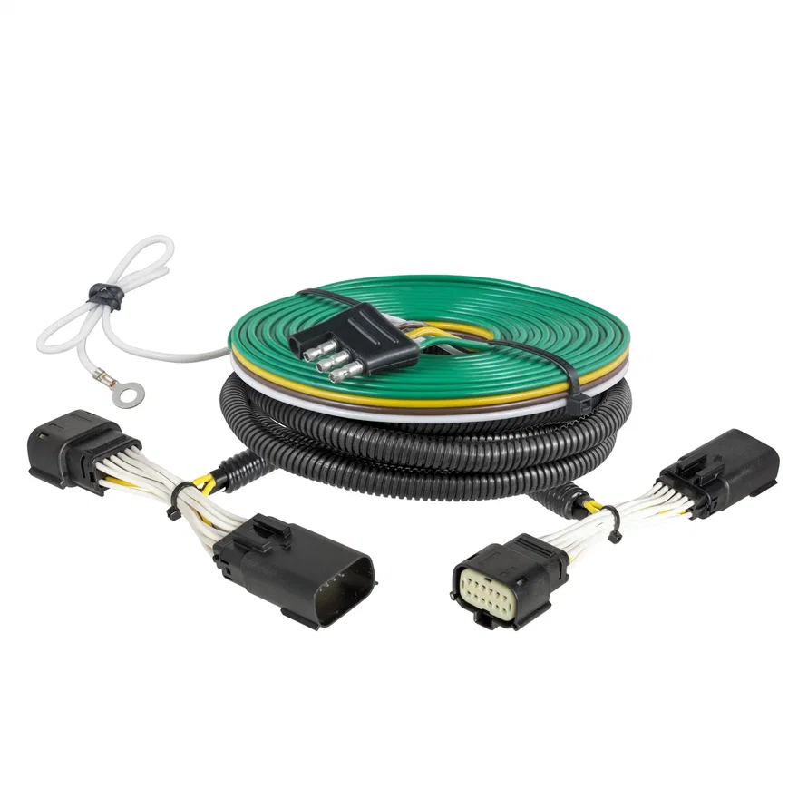 CURT 52107, Custom Towed-Vehicle RV Wiring Harness; Select Silverado; Sierra 2500; 3500
