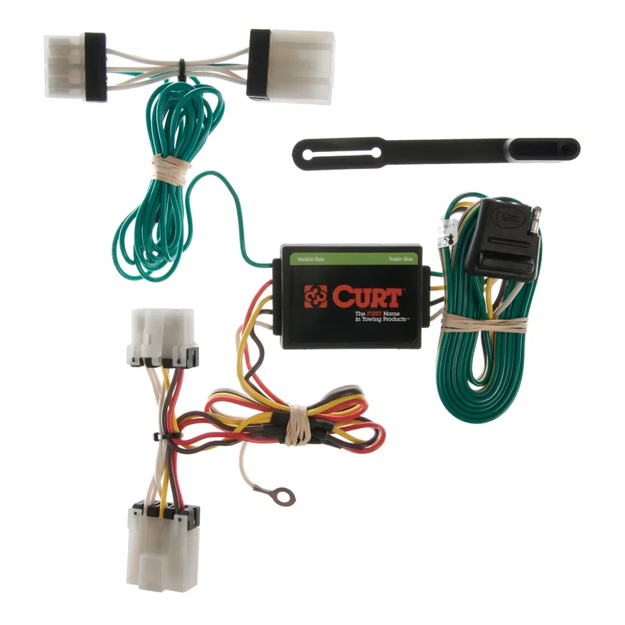 CURT 55353, Custom Wiring Harness; 4-Way Flat Output; Select Nissan Pathfinder; Pickup