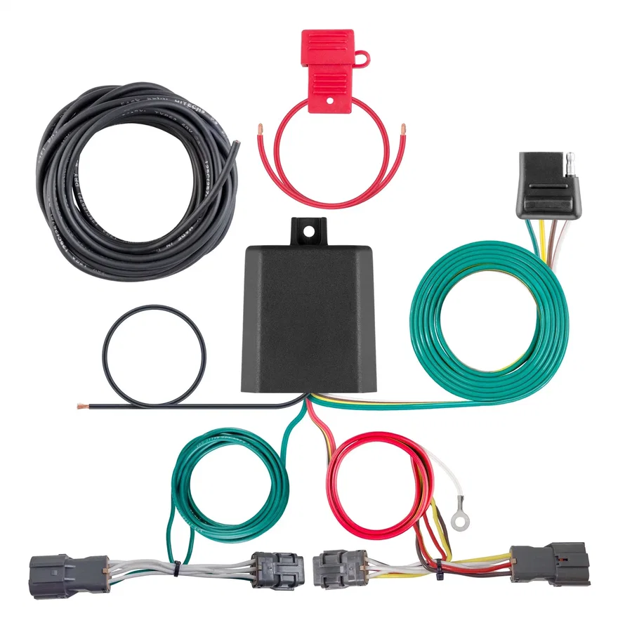 CURT 56442, Custom Wiring; 4-Way Flat Output; Select Hyundai Entourage; Kia Sedona; Seltos