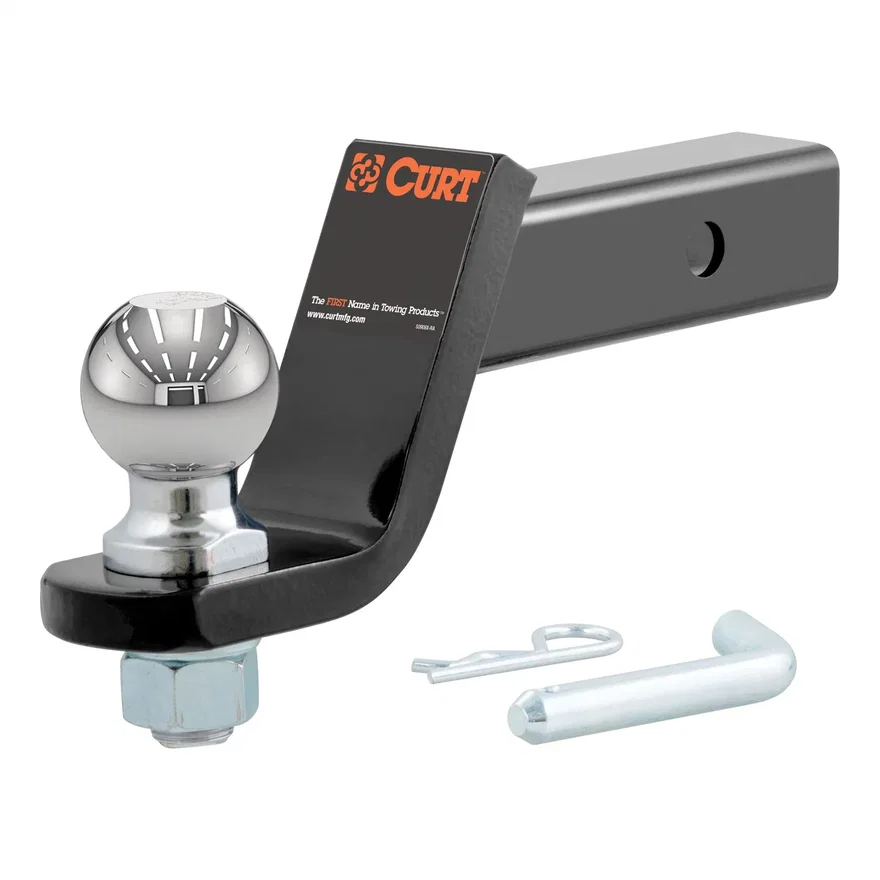 CURT 45042, Loaded Ball Mount with 2-5/16in. Ball (2in. Shank; 7;500 lbs.; 4in. Drop)