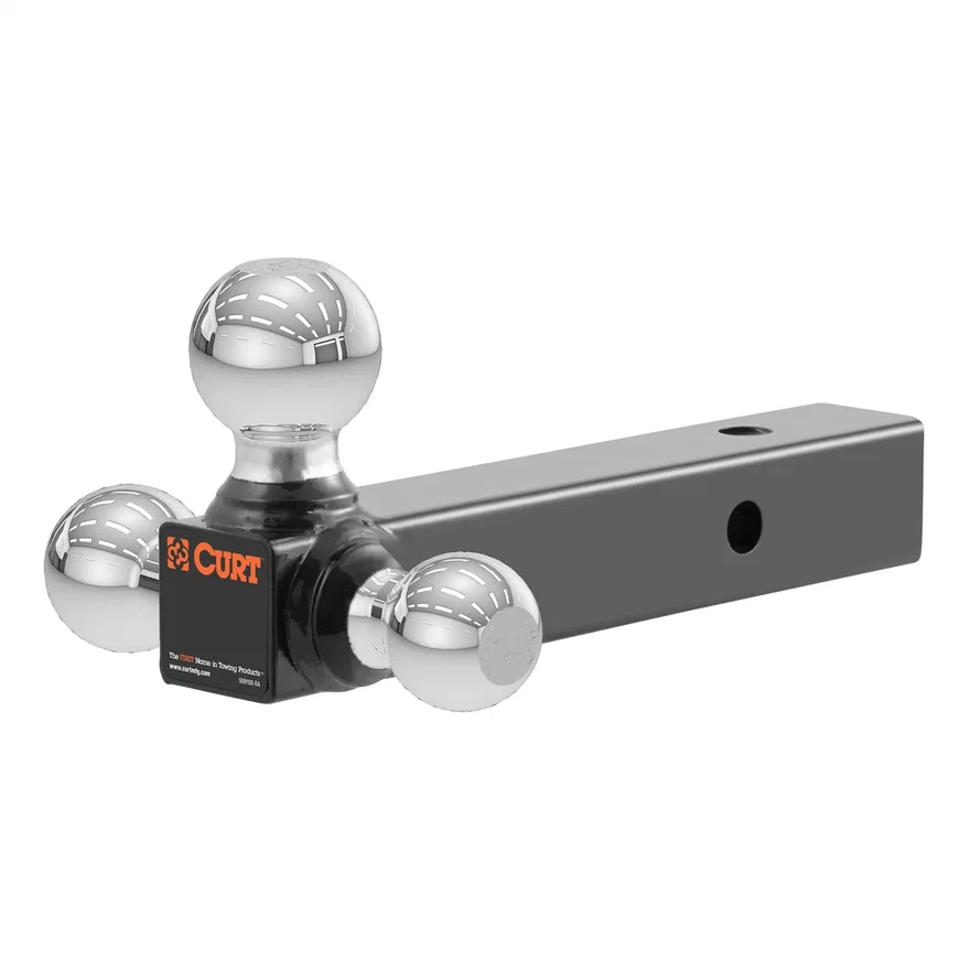 CURT 45655, Multi-Ball Mount (2in. Solid Shank; 1-7/8in.; 2in./2-5/16in. Chrome Balls)